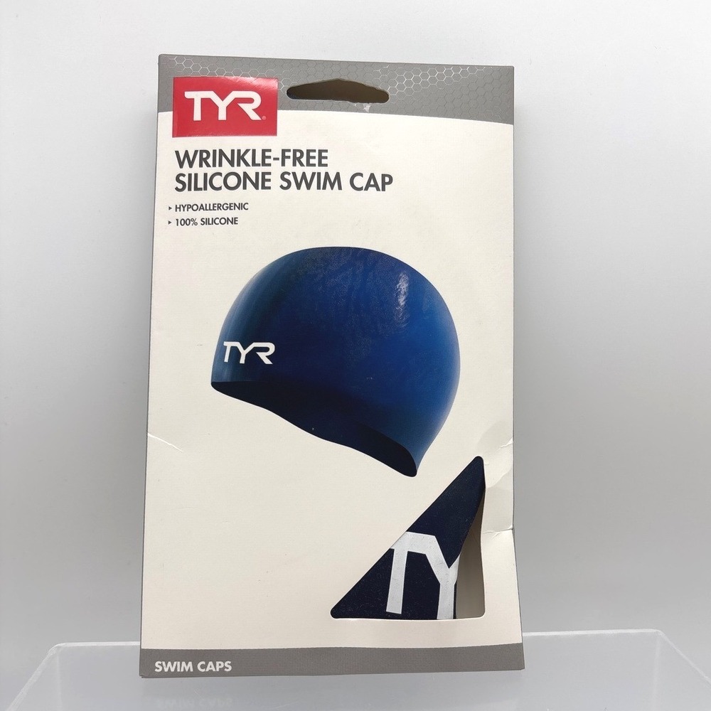 TYR Wrinkle-Free Silicone Swim Cap Hypoallergenic Adult Fit